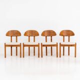 Ensemble de 4 chaises en pin par Vamdrup Stolefabrik (Danemark, années 1970).