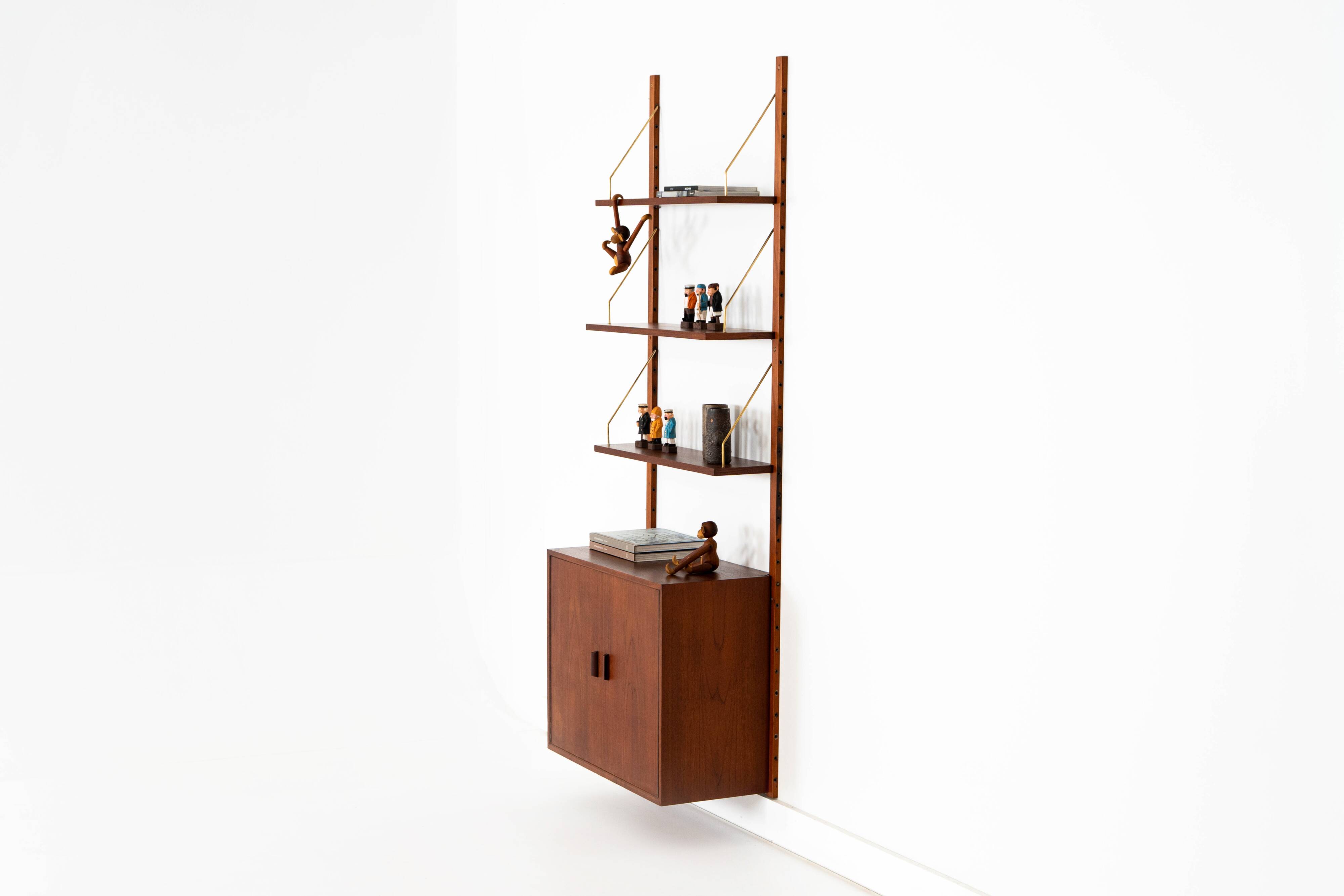 Teak modular shelving unit, Danish design, 1960s, made in Denmark