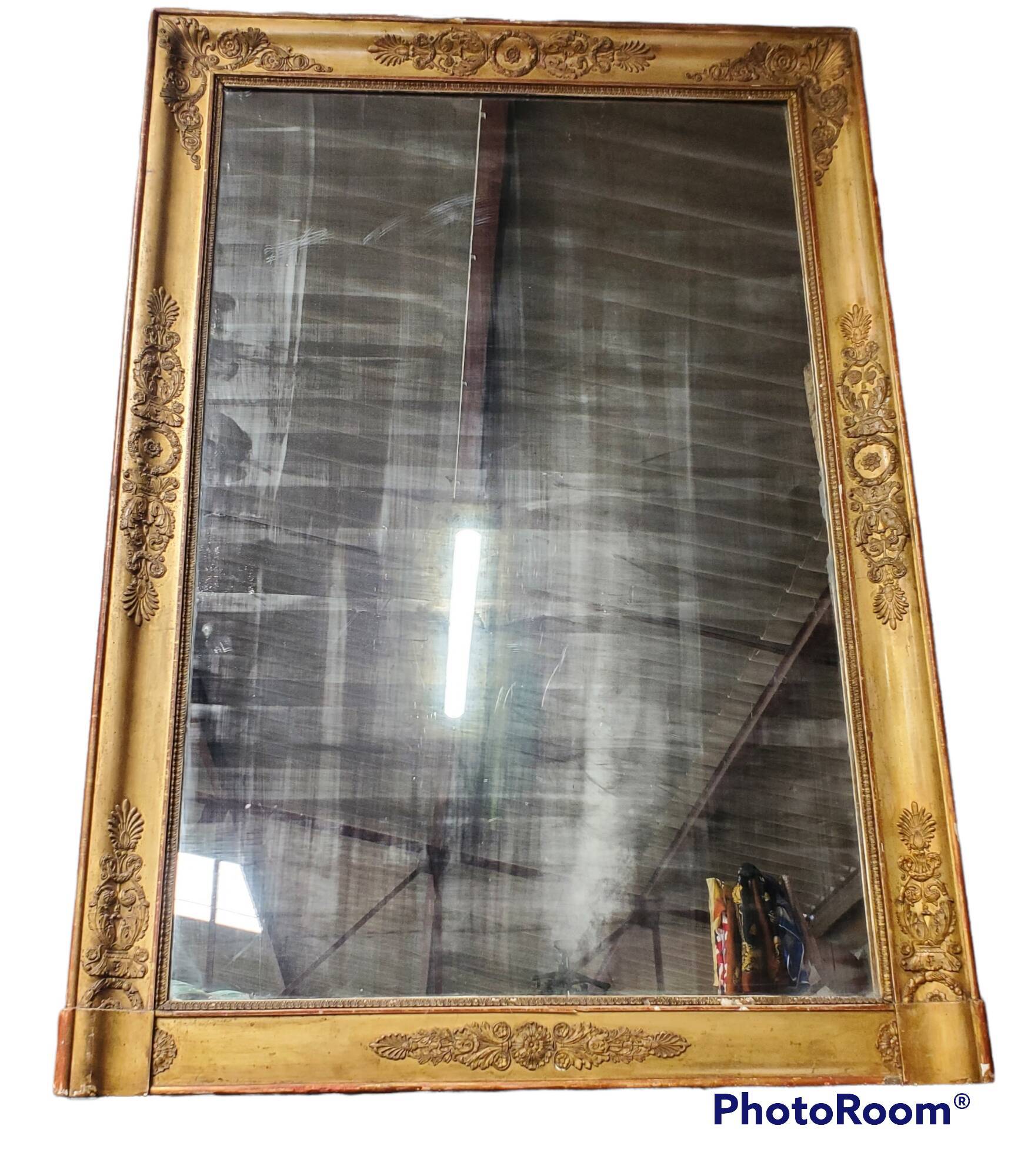 Large antique mirror