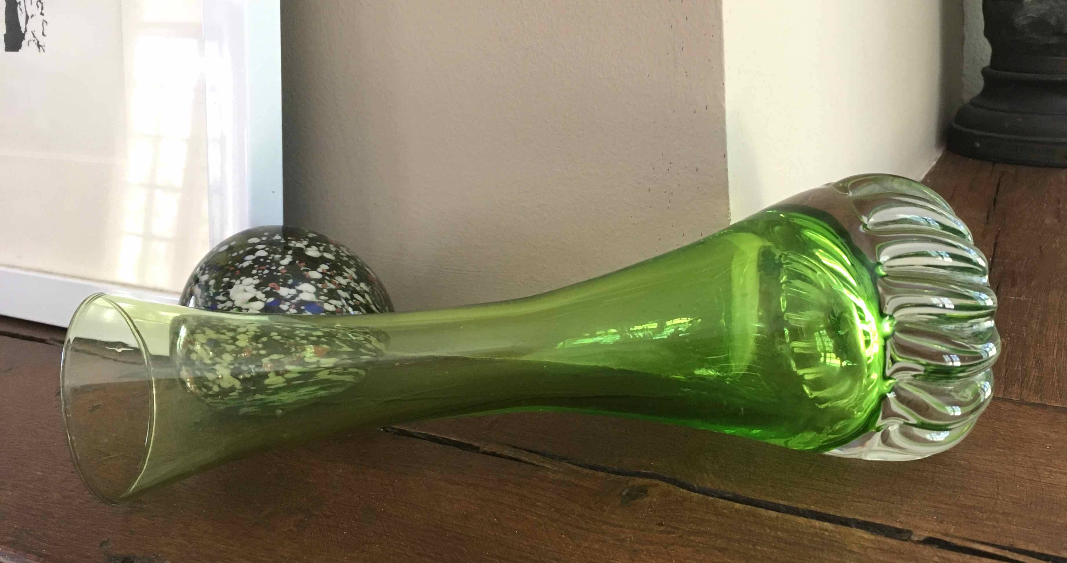 Blown glass vase