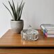 Vintage Glass Trinket Bowl with Lid