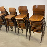 Set of 39 Marko school chairs, 70s, Netherlands
