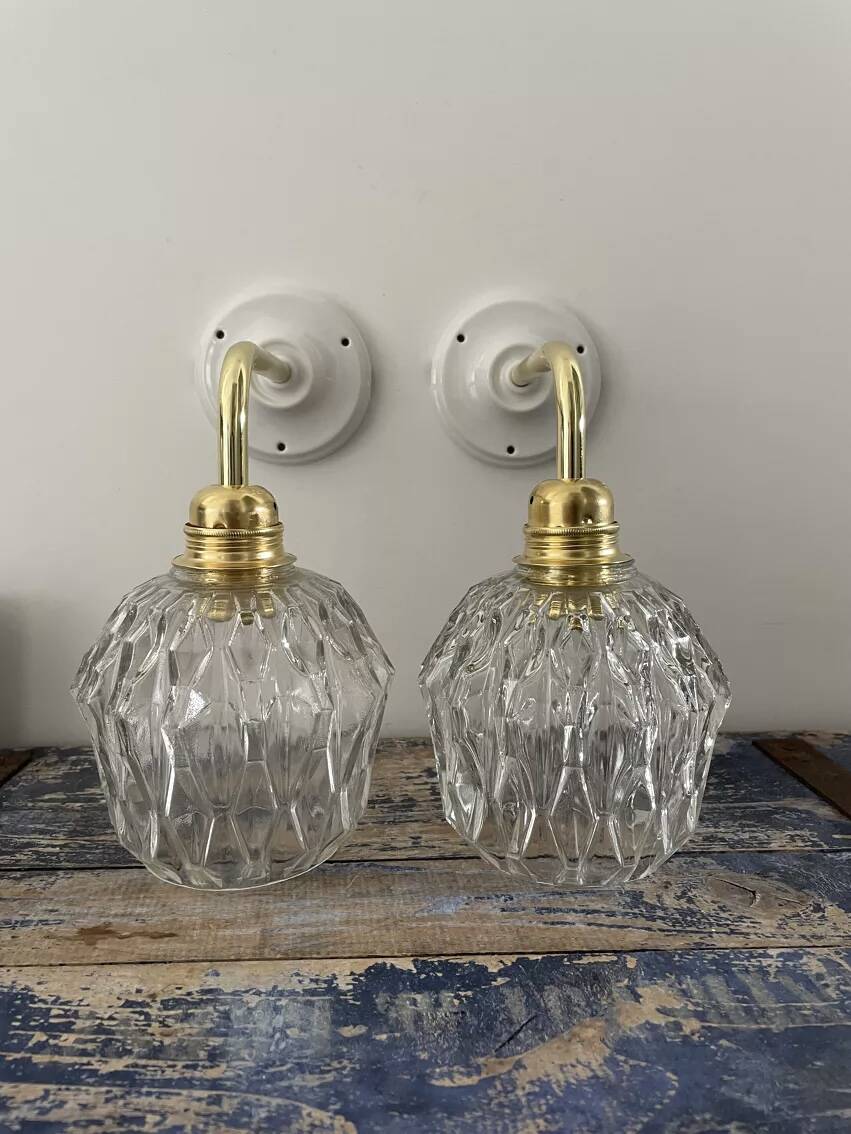 Pair of vintage wall lights