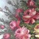 Painting, oil on canvas, still life, flower bouquet
