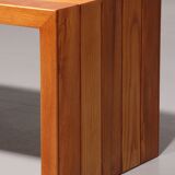 Elegant Italian mid-century beechwood bench (1960s)