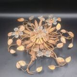 Florentine wall light or ceiling light by Banci Firenze, 1970s Maison Baguès.