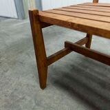 50s solid wood side table