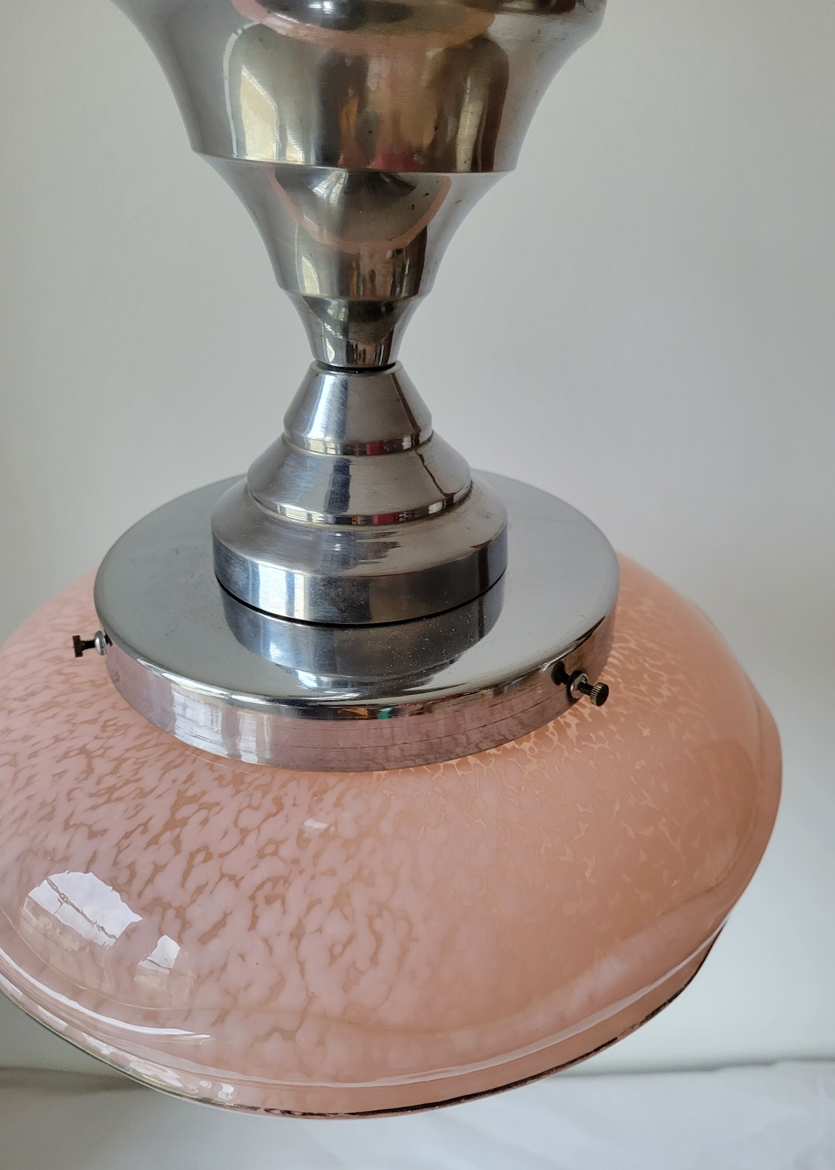 Pink Clichy glass ceiling light