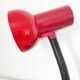 Red vintage lamp, 30.5 cm high