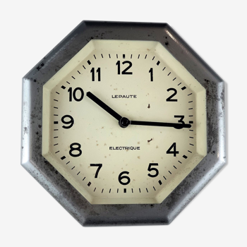 Old lepaute brand workshop clock 1940/1950