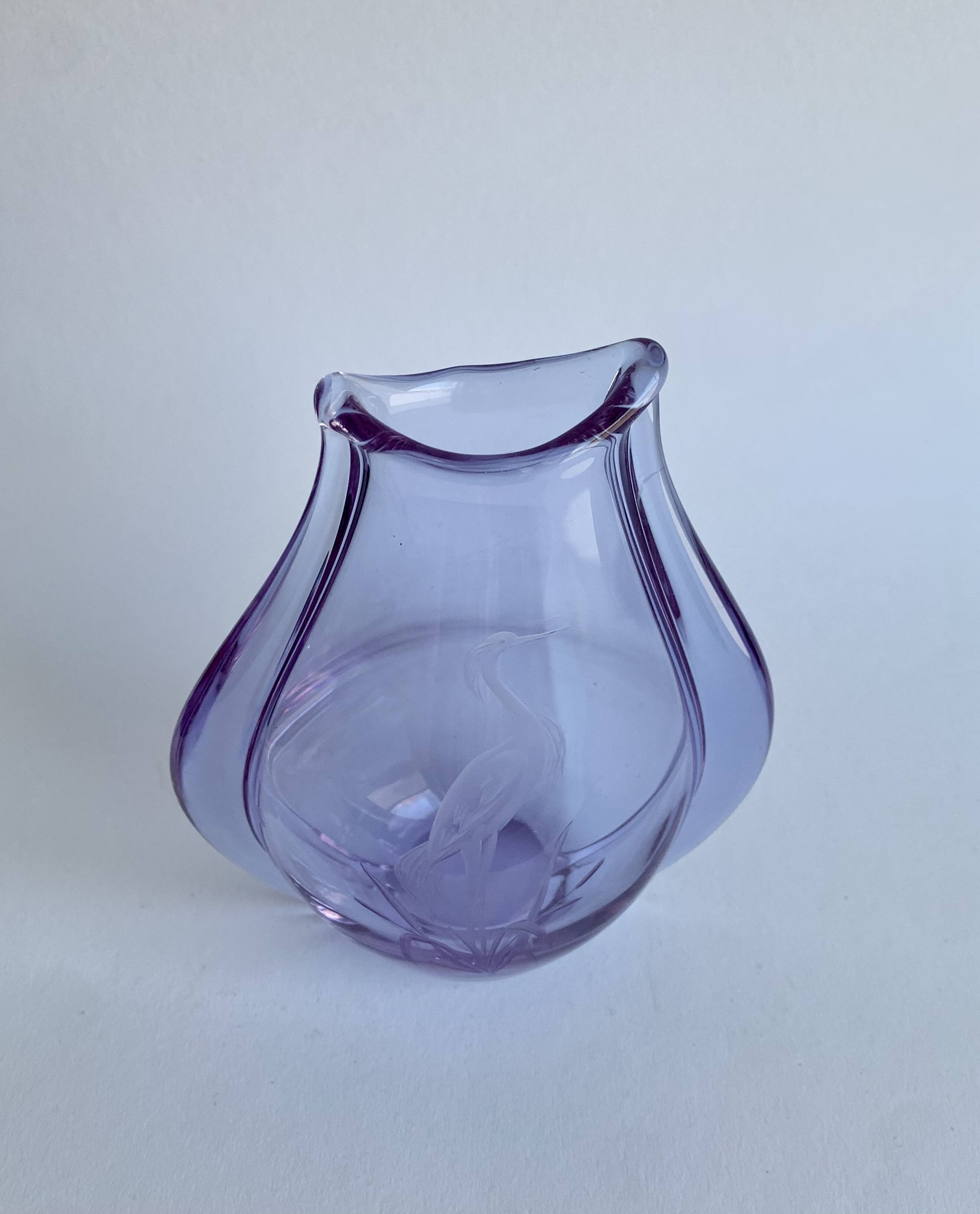 Vase by M. Klinger for Bohemian Glass, Czechoslova