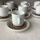 Tasses à café Thomas Kiruna Artichaut création Hertha Bengtson - 7 tasses