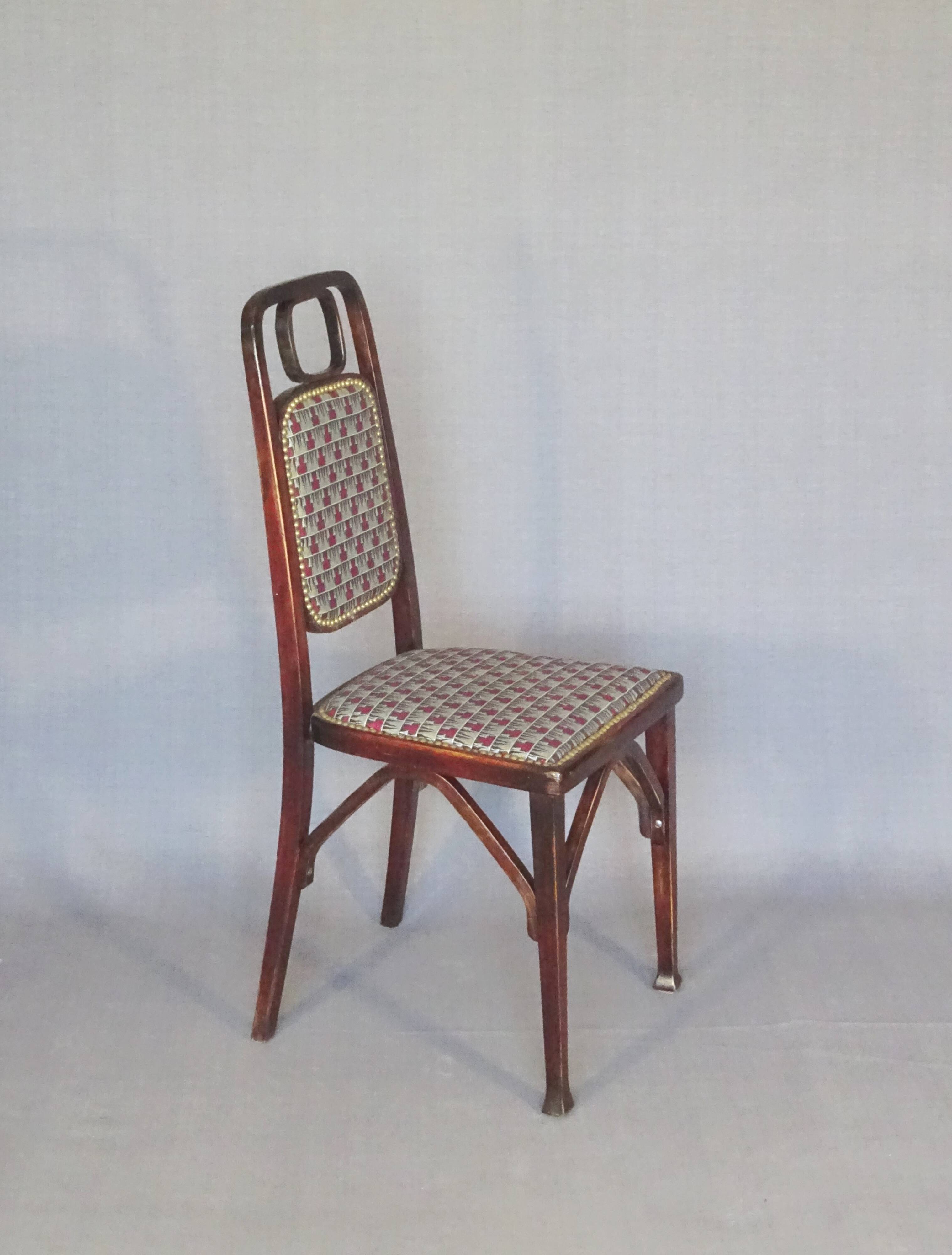 2 chaises et 1 fauteuil Secession Viennoise, 1910-1914
