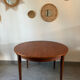 Vintage teak round table NF extendable