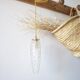 Chiseled glass suspension