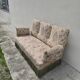 Louis Philippe style floral decor sofa bench from the nap period