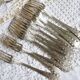 Art Deco silver-plated cutlery, silver-plated cutlery set.