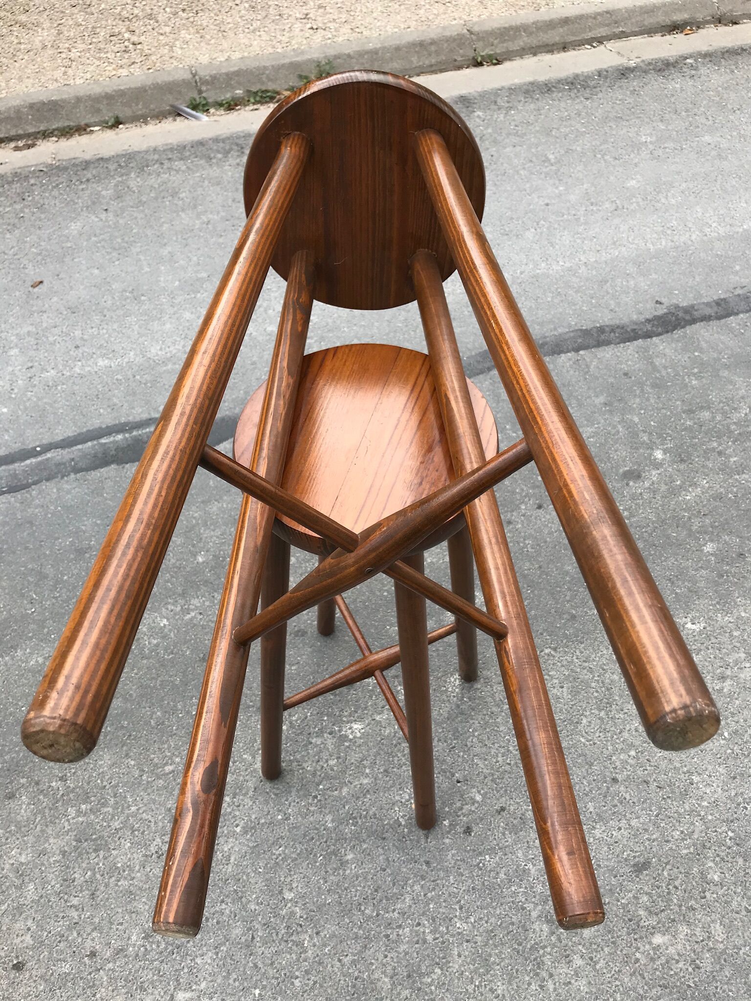 Pair of high vintage stools 1960