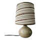 Stoneware lamp with its lampshade