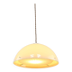 Lampe à suspension space age en plexiglas beige, italie, 1970s