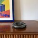 Space age blue iridescent ceramic ashtray / vide poche, Italy 1970s