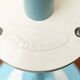 Lampe sur pied et lampe de table postmoderne allemande avec motif tourbillon bleu clair et blanc, années 1980, lot de 2