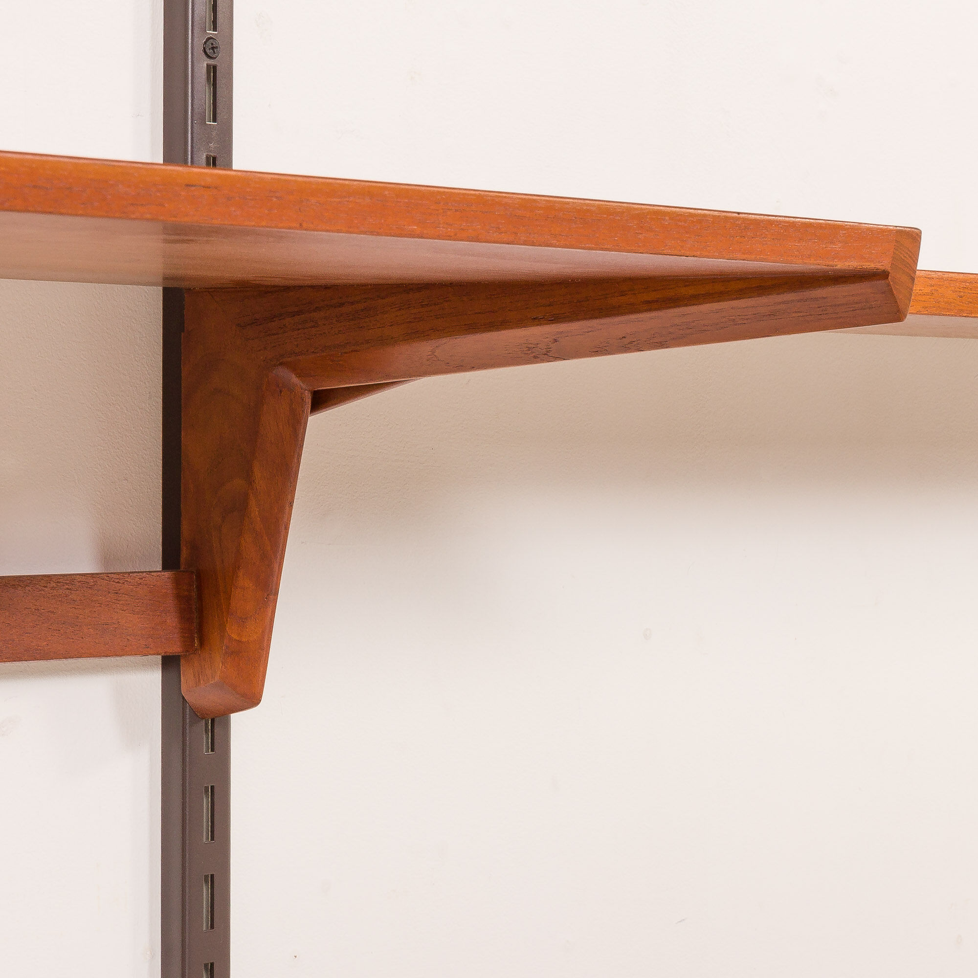Kai Kristiansen shelving unit in teak by FM Mobler, Denmark, 1960s