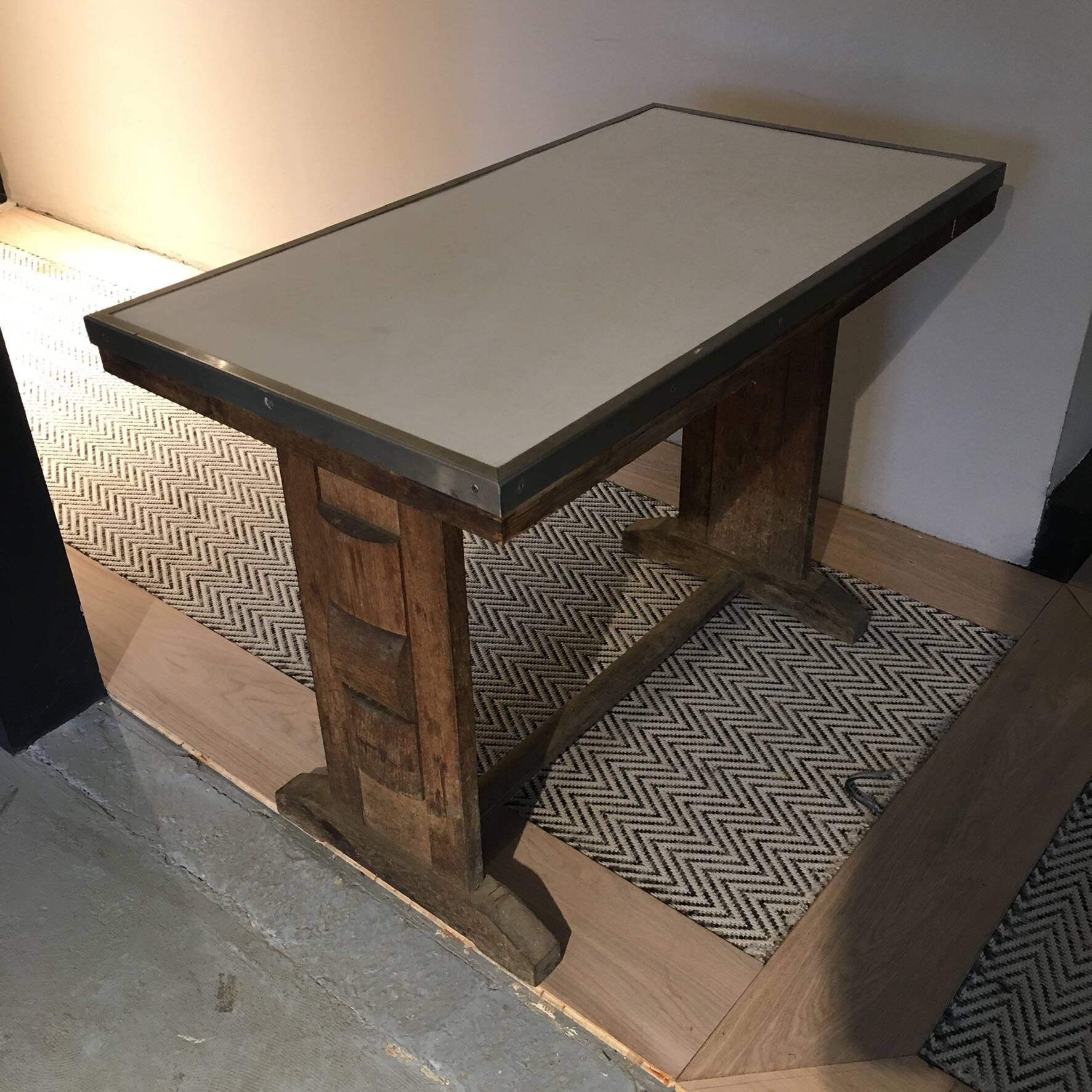 Wood and Formica bistro table