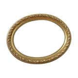 round frame gilded molding and glass