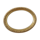 Cadre rond moulure dorée et vitre