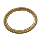 round frame gilded molding and glass