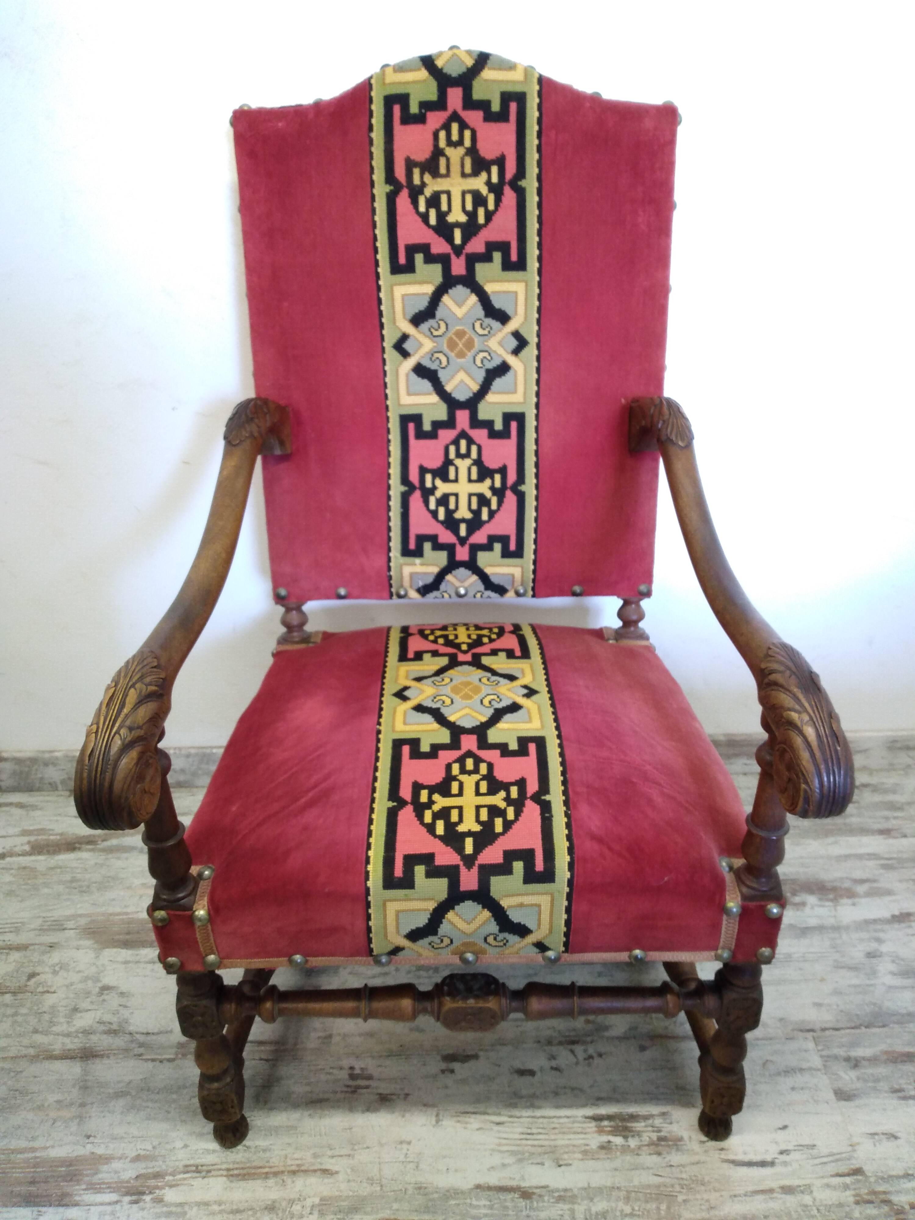 Old Louis XIII armchairs