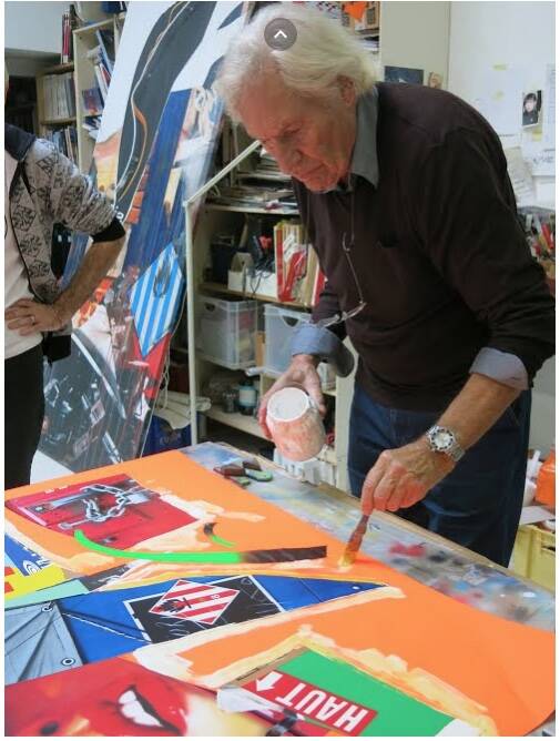 Original lithograph by modern and contemporary artist Peter Klasen art vivant n°1