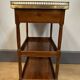 Small mahogany side table in Louis XVI style.
