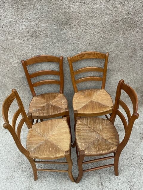 4 straw chairs