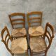 4 straw chairs