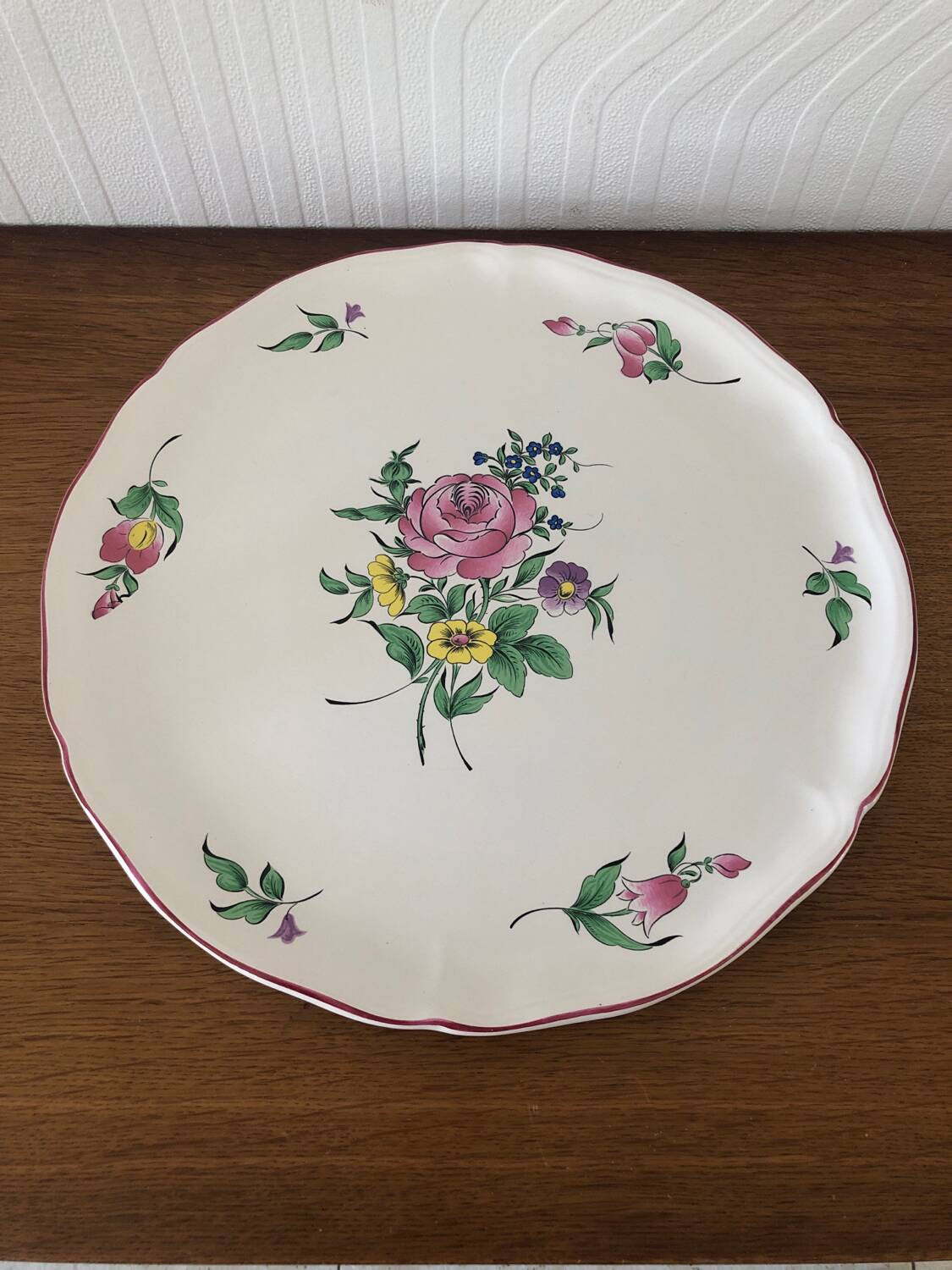 Earthenware pie dish from Luneville KG