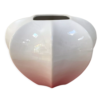 XL octagonal ceramic vase