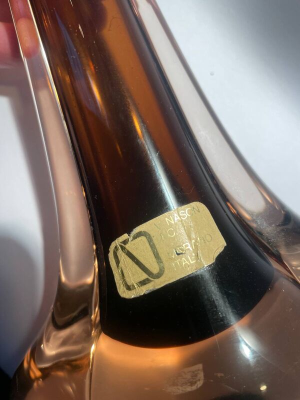 Vase soliflore sommerso par V.Nason, Murano