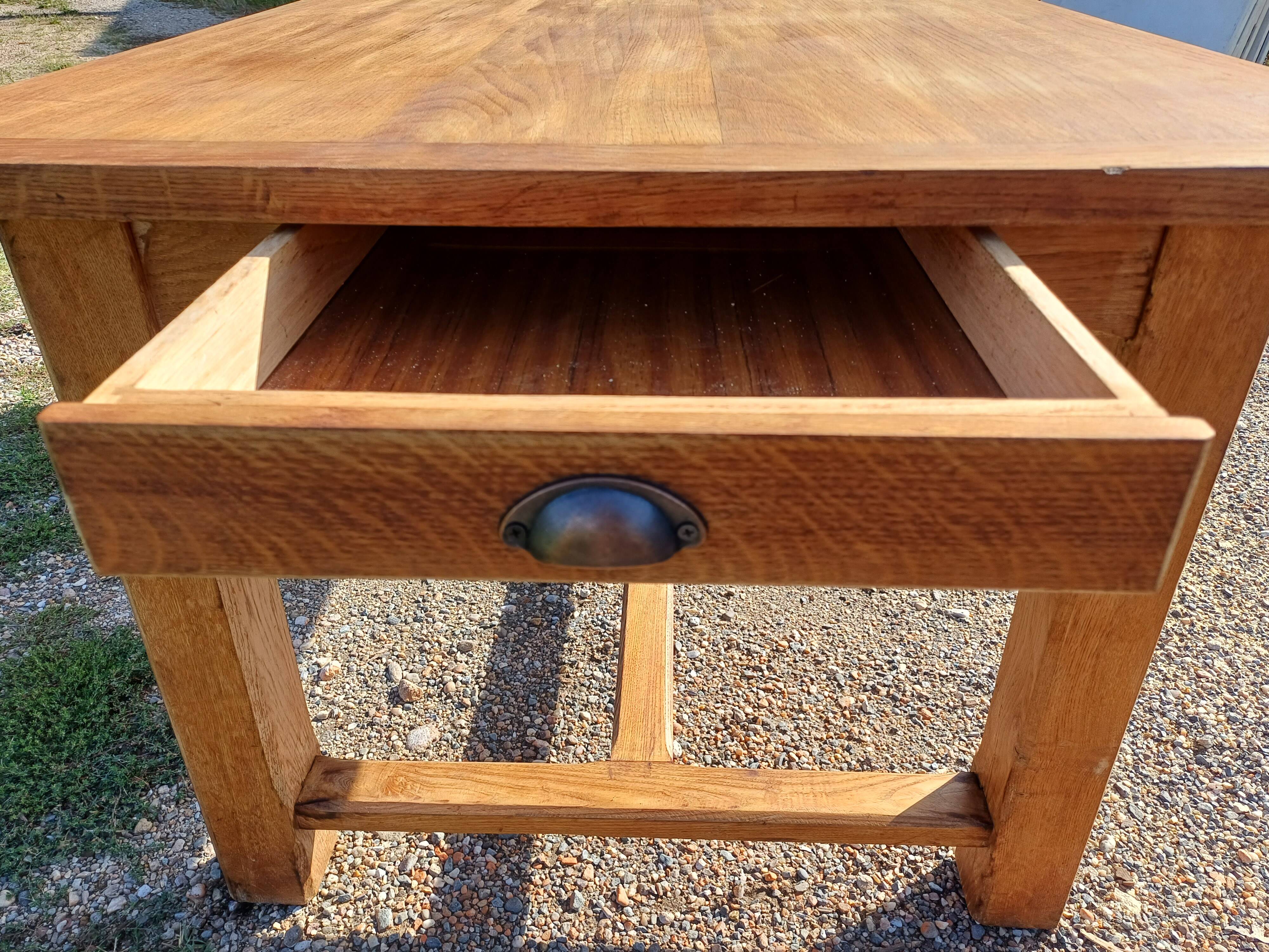 Oak farm table