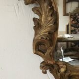 Golden mirror with gold leaf, 64 x 44 cm