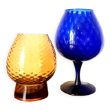 Lot optical vases Empoli vintage