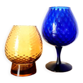 Lot vases optique Empoli vintage