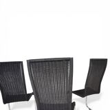 Set of 4 B 25 Tecta Cantilever Chairs by Axel Bruchhäuser, 1980