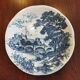 8 blue & white dinner plates (Royal Tudor Gien Lunéville Ceraminter)