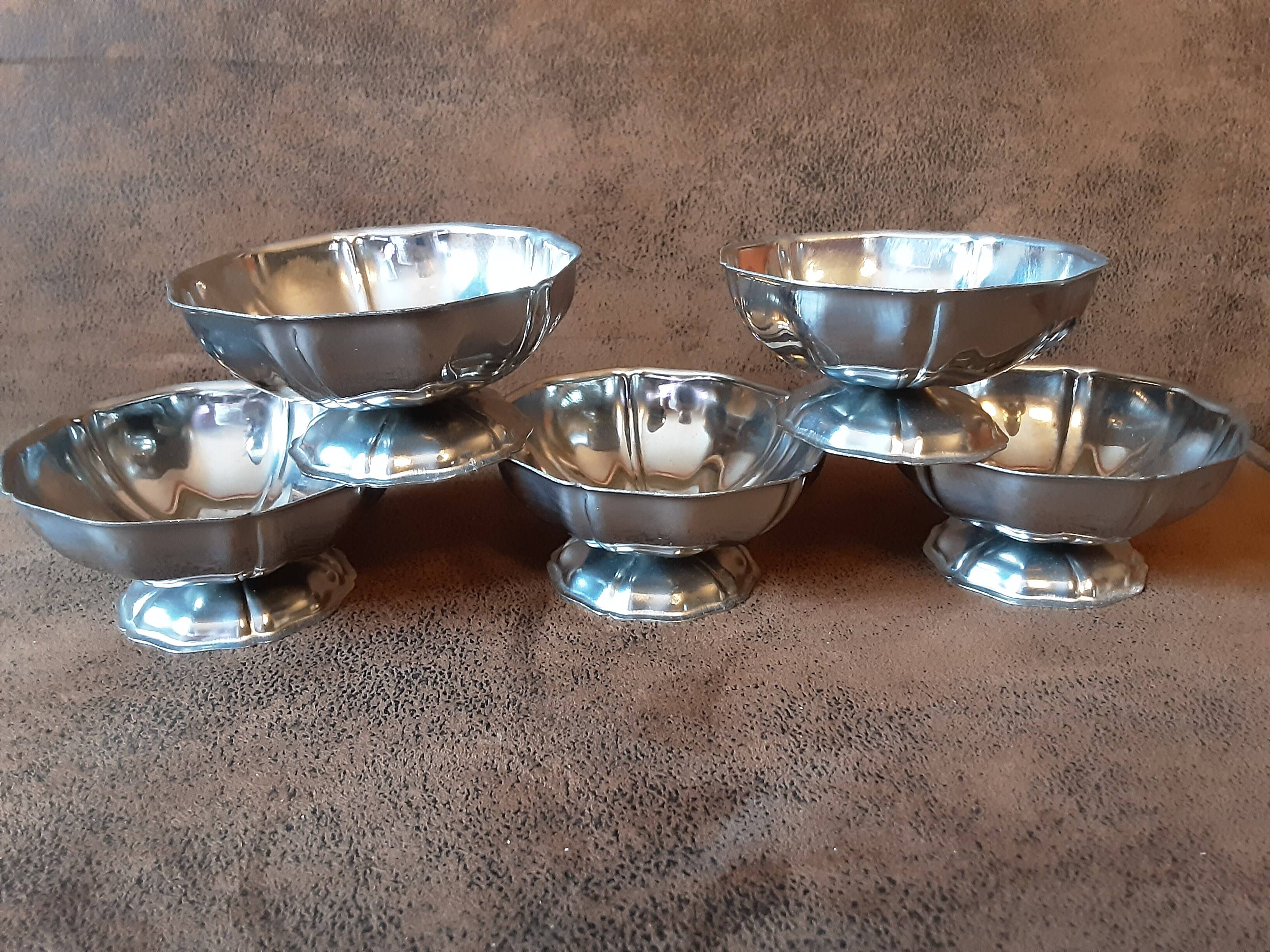 Lot de 5 coupes inox