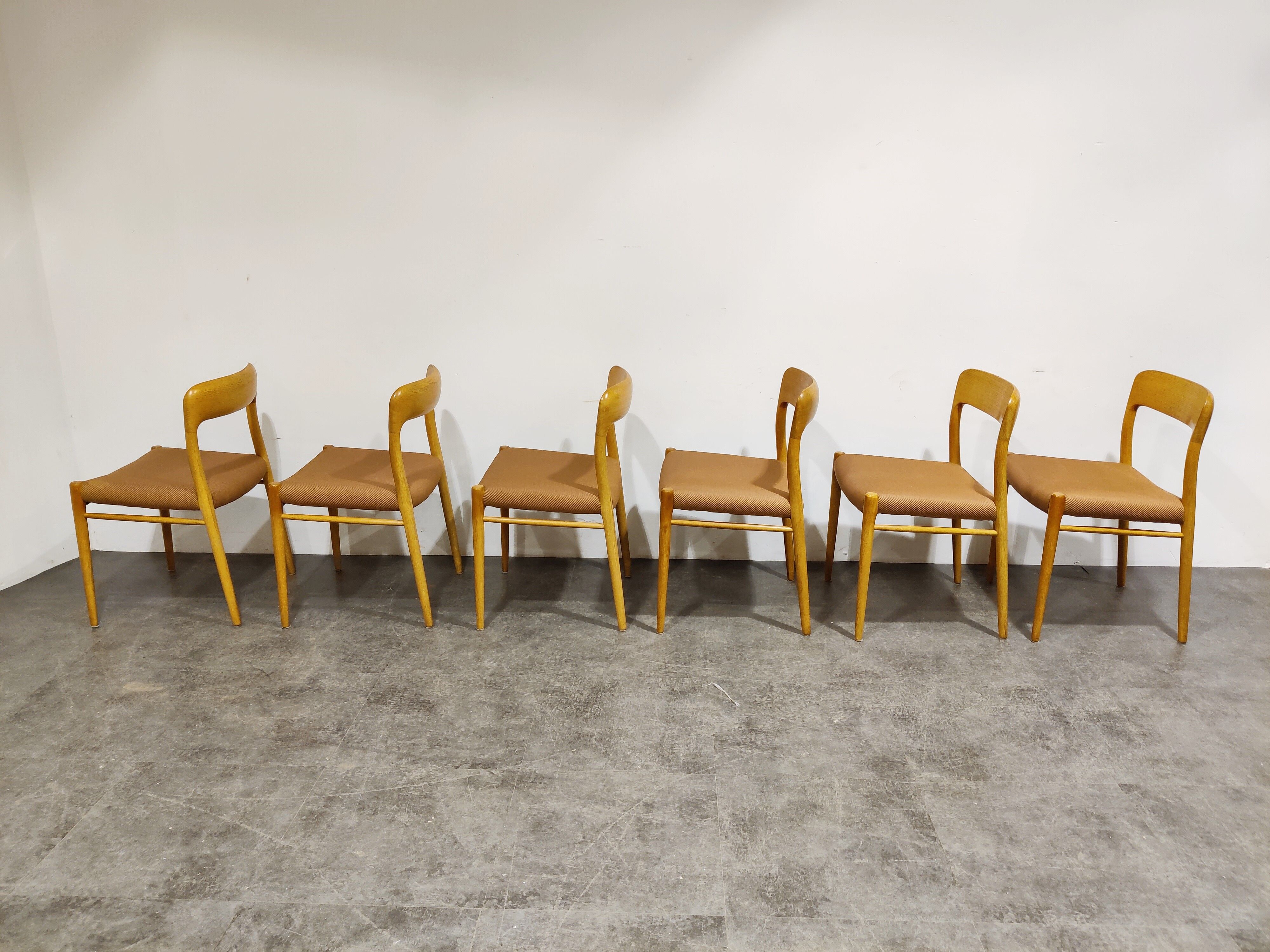 Set of 6 dining chairs, 1960s