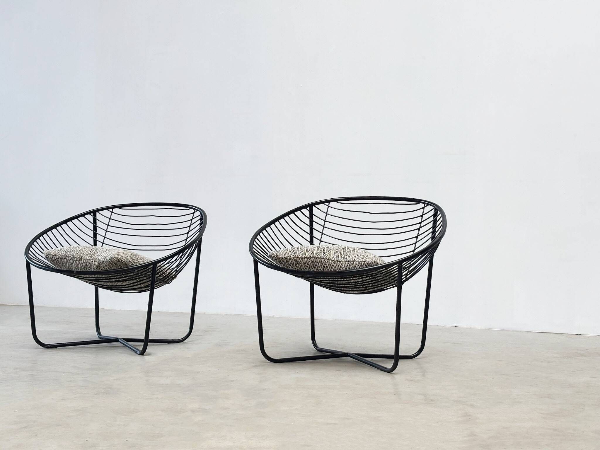 Set of two 1950's lounge chairs by Jean Louis Bonnant