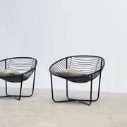 Set of two 1950's lounge chairs by Jean Louis Bonnant