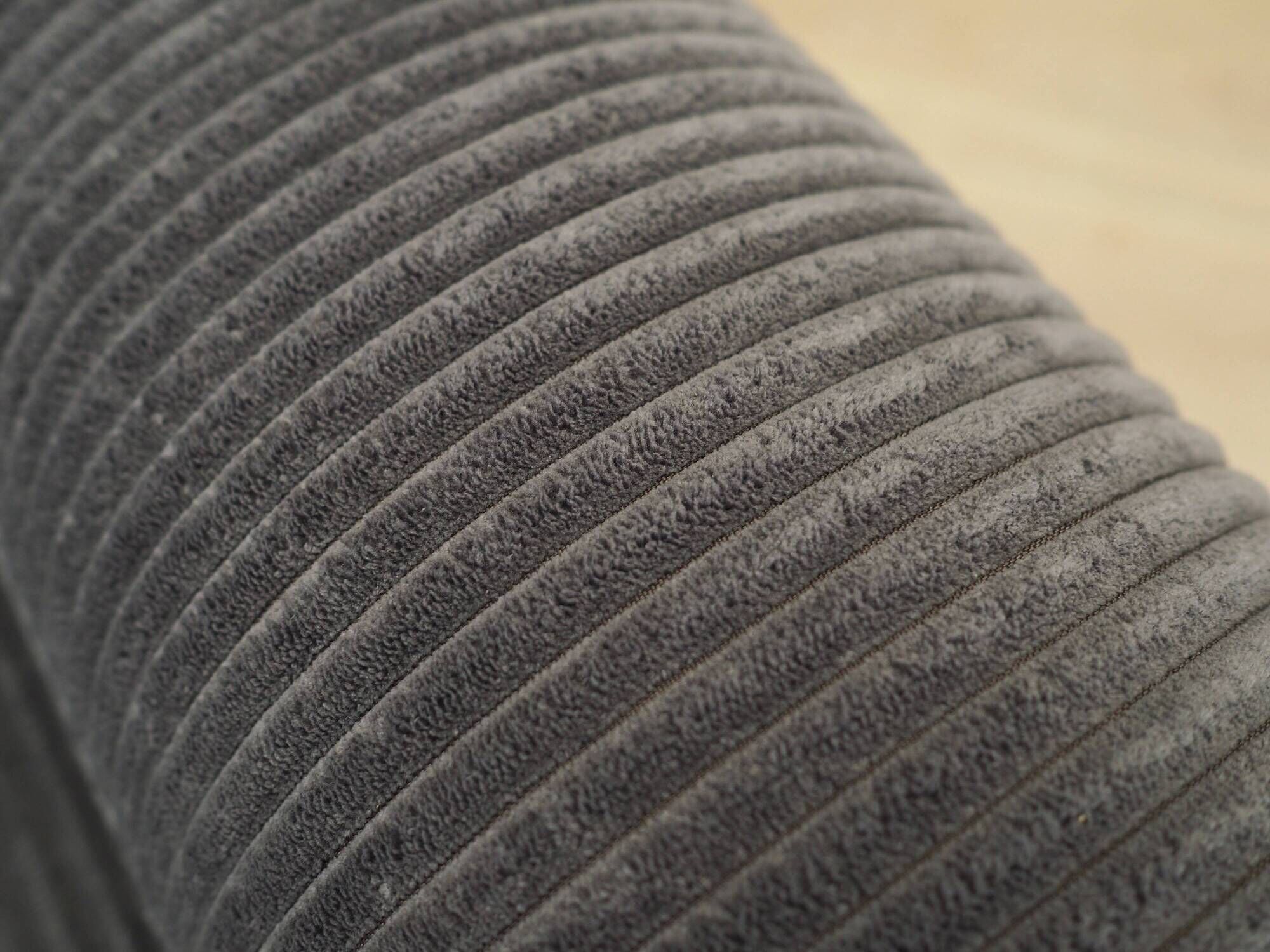 Grey velour armchair, Italian design, 1980s, production: Italy